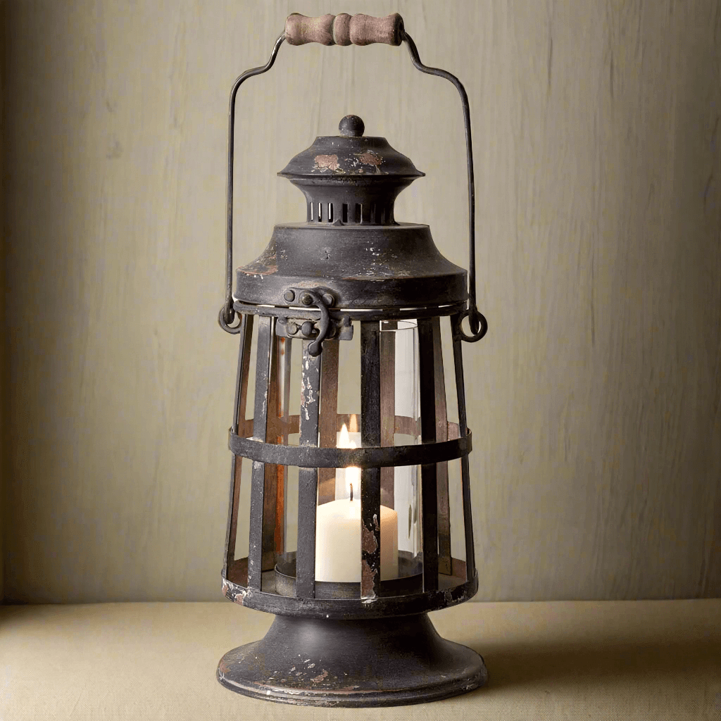 Rustic Antique Inspired Nautical Candle Lantern