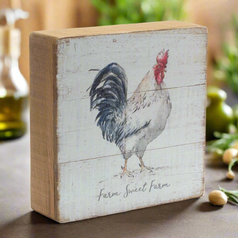 Rustic Farm Animal Tabletop Art (Set of 4)