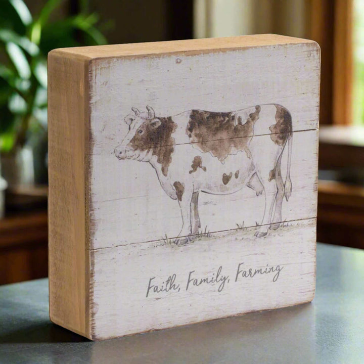 Rustic Farm Animal Tabletop Art (Set of 4)