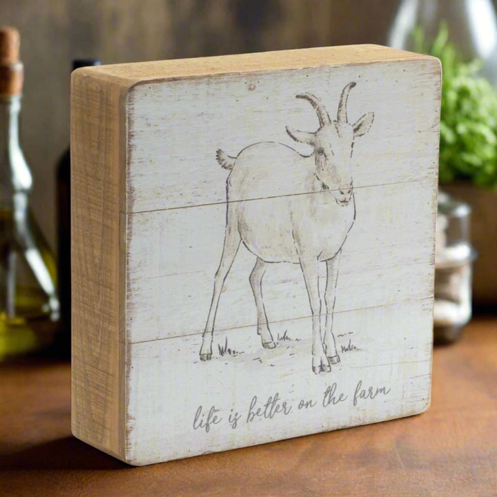 Rustic Farm Animal Tabletop Art (Set of 4)