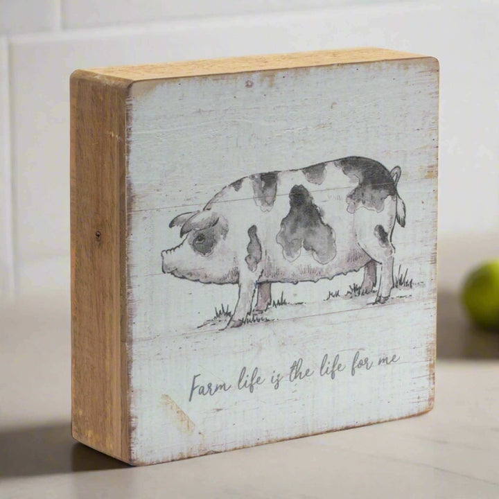 Rustic Farm Animal Tabletop Art (Set of 4)