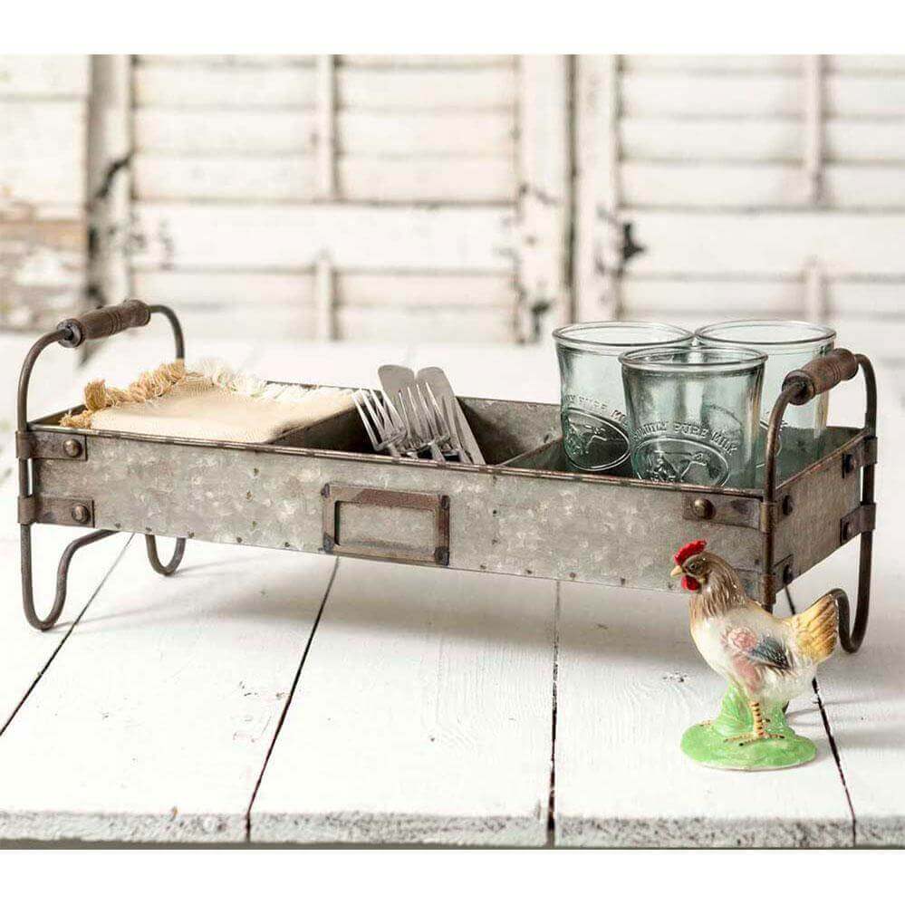 Rustic Farmhouse Organizer Tray