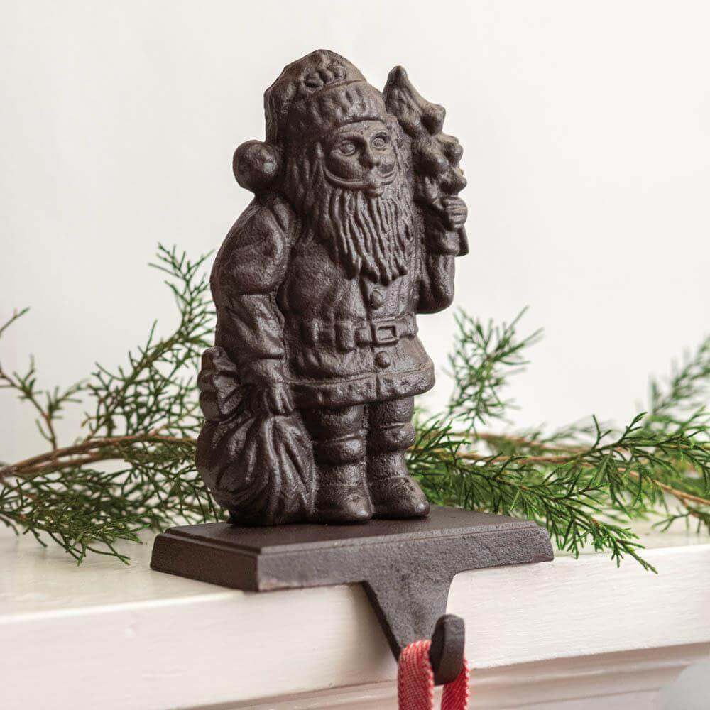 Rustic Santa Stocking Holder