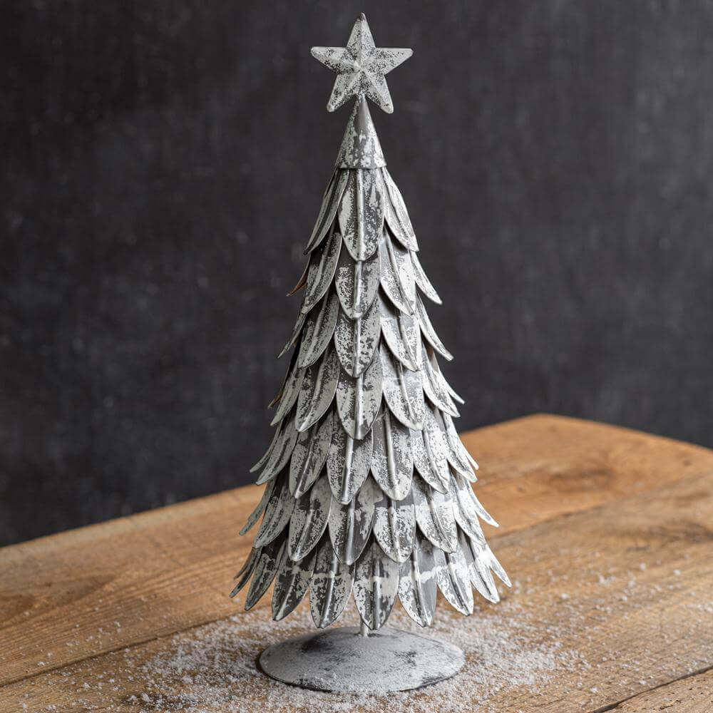 Rustic Tabletop Christmas Tree with Star