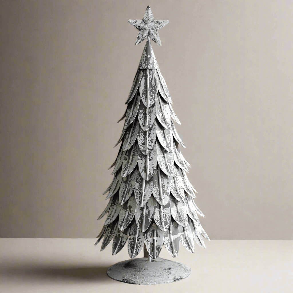 Rustic Tabletop Christmas Tree with Star