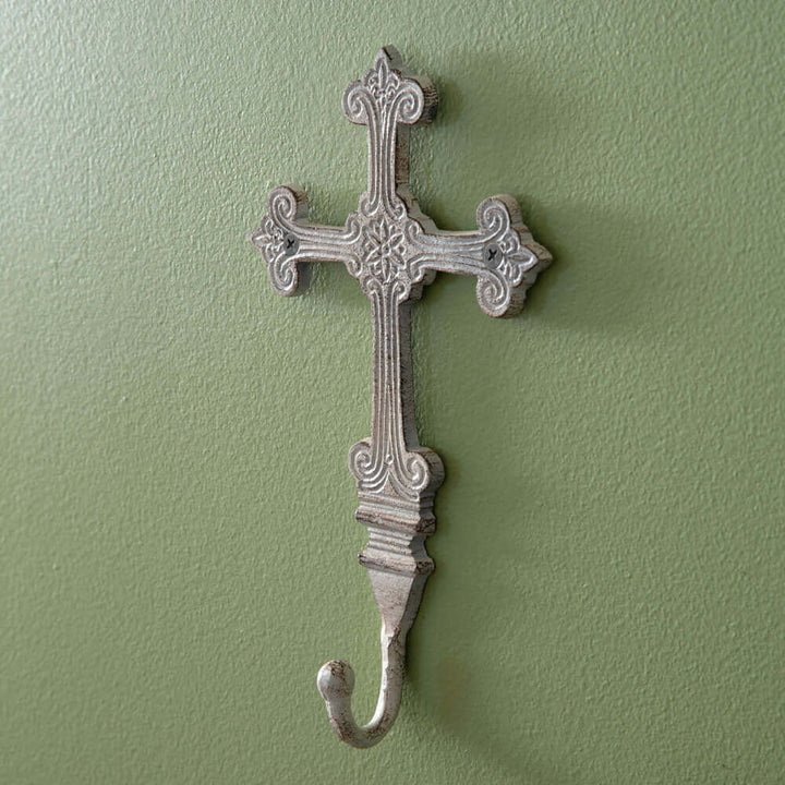 Rustic Vintage Cross Wall Hooks (Set of 2)