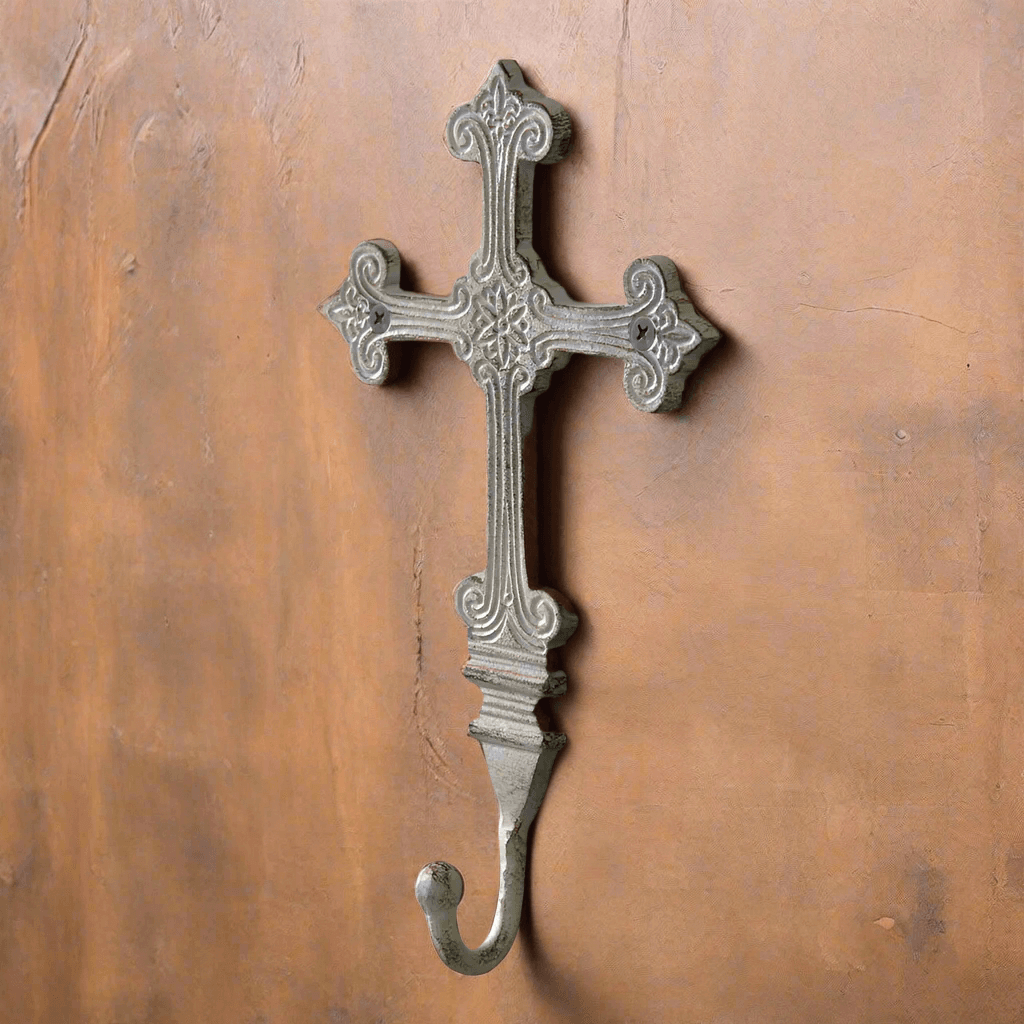 Rustic Vintage Cross Wall Hooks (Set of 2)