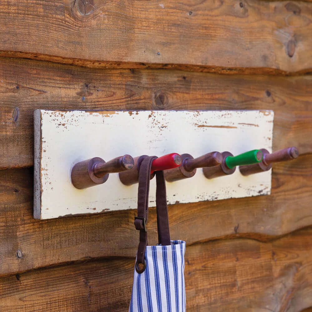 Rustic Vintage Rolling Pin Hook Rack