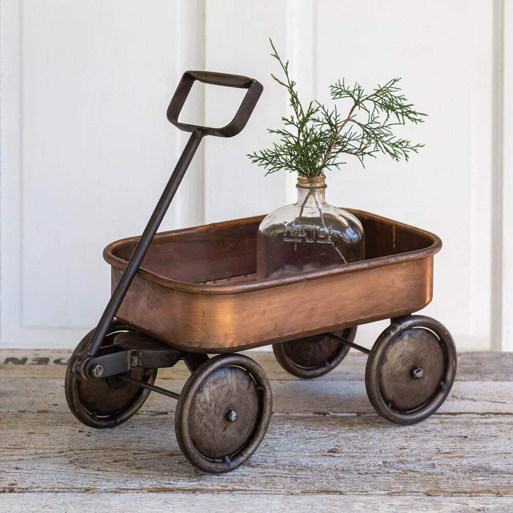 Rustic Wagon in Faux Copper