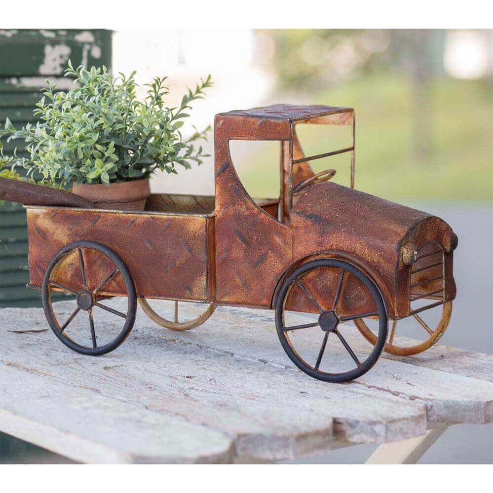 Rusty Vintage Truck Garden Planter