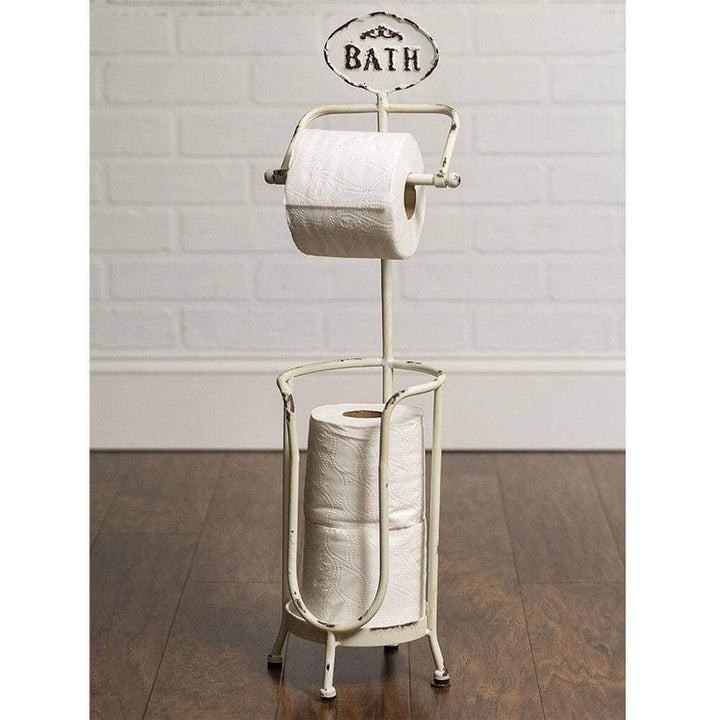 Shabby Chic Toilet Paper Stand & Holder