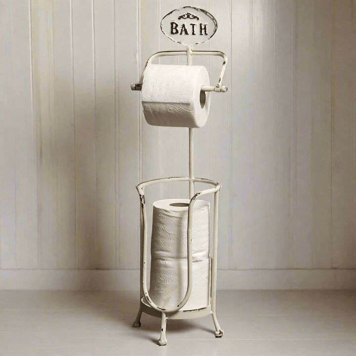 Shabby Chic Toilet Paper Stand & Holder