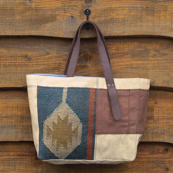 Turkish Kilim Rug Tote Bag