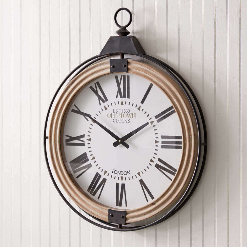 Victorian Pocket Watch Inspired Wall Clock