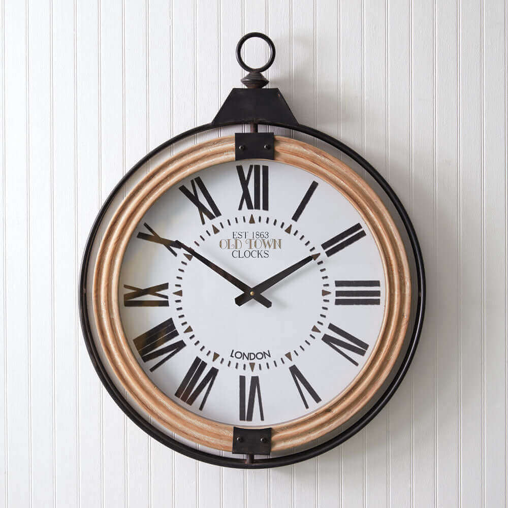 Victorian Pocket Watch Inspired Wall Clock