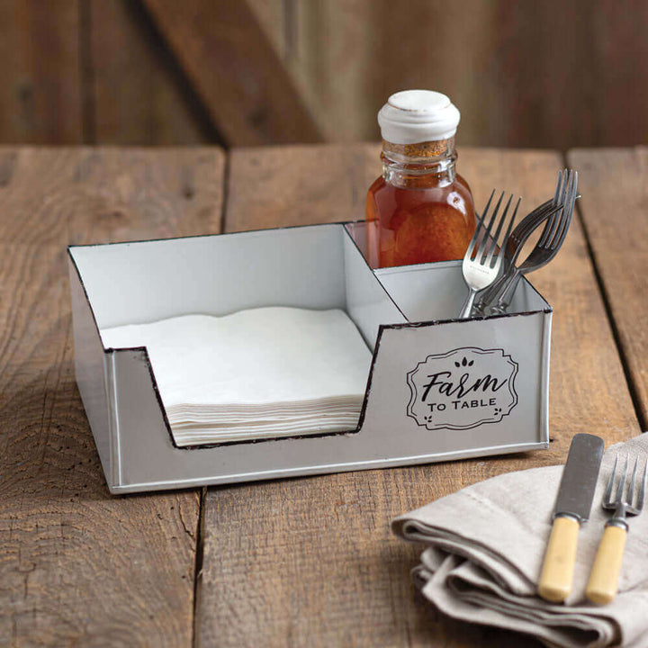 Vintage Farmhouse Napkin Caddy