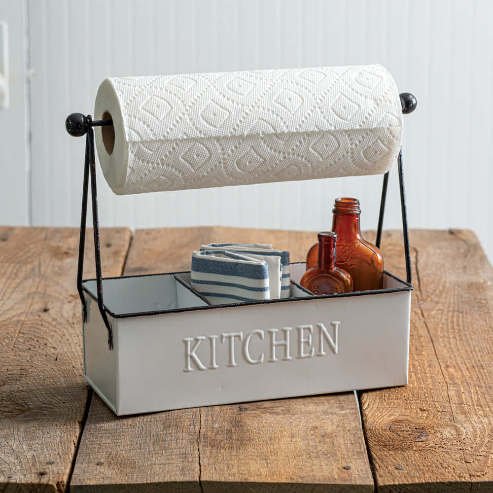 Vintage Kitchen Paper Towel Roll Caddy