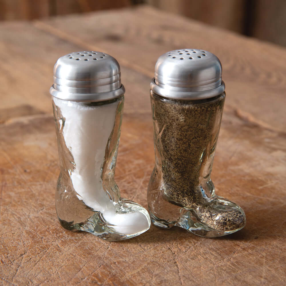 Western Cowboy Salt & Pepper Napkin Caddy