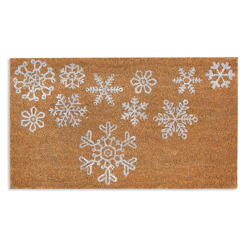 Winter Christmas Snowflake Doormat