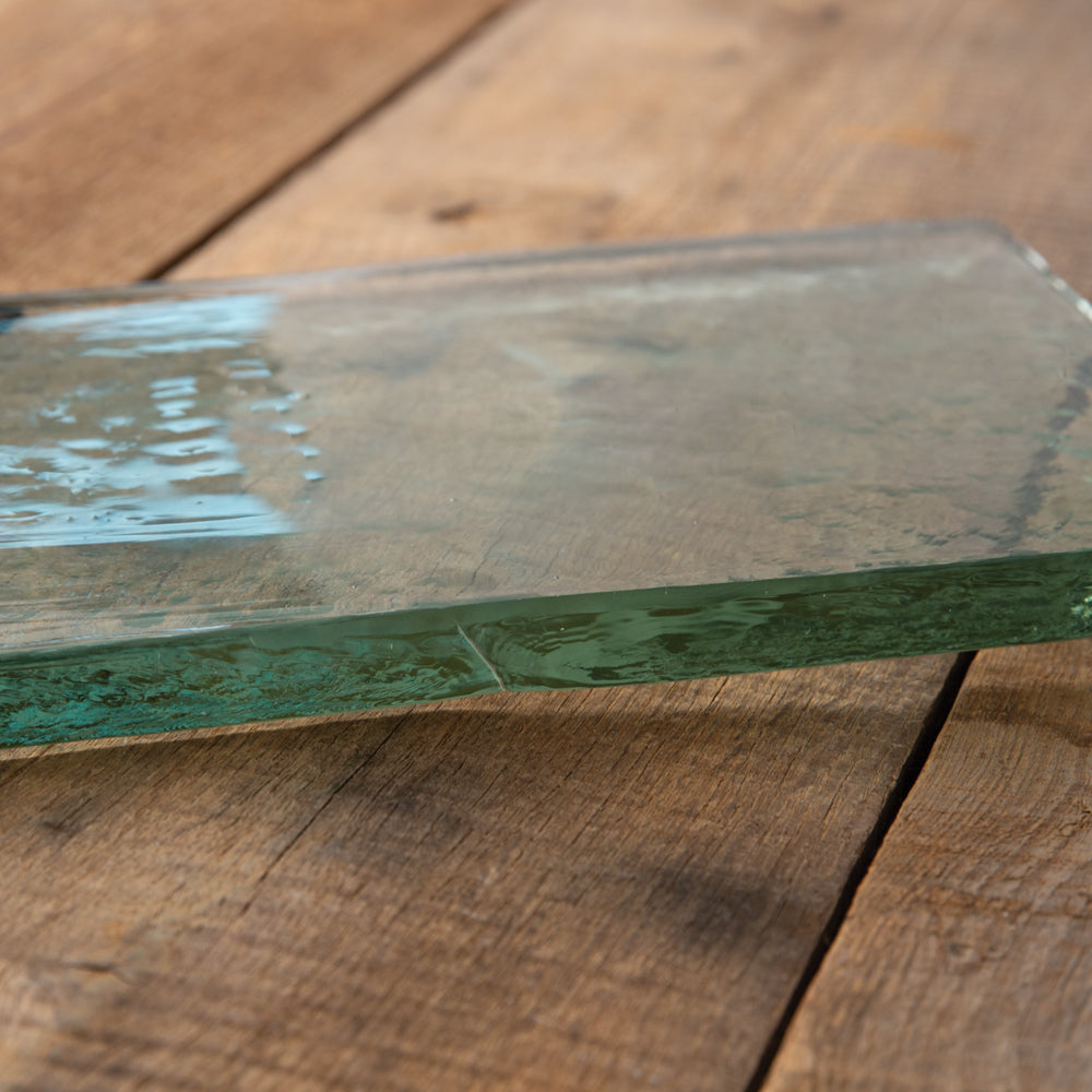 Handmade Rustic Blocked Glass Cheeseboard Serving Tray-Home Decor-Vintage Shopper