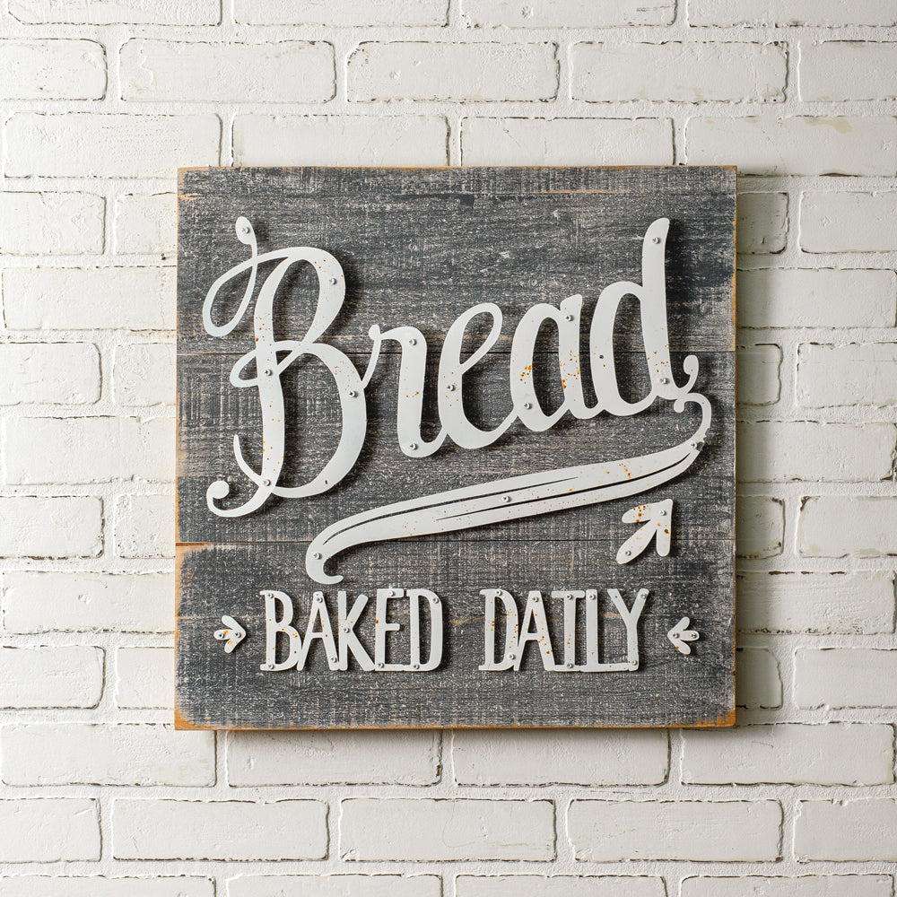 Rustic Bread Bakery Kitchen Wall Sign-Wall Decor-Vintage Shopper
