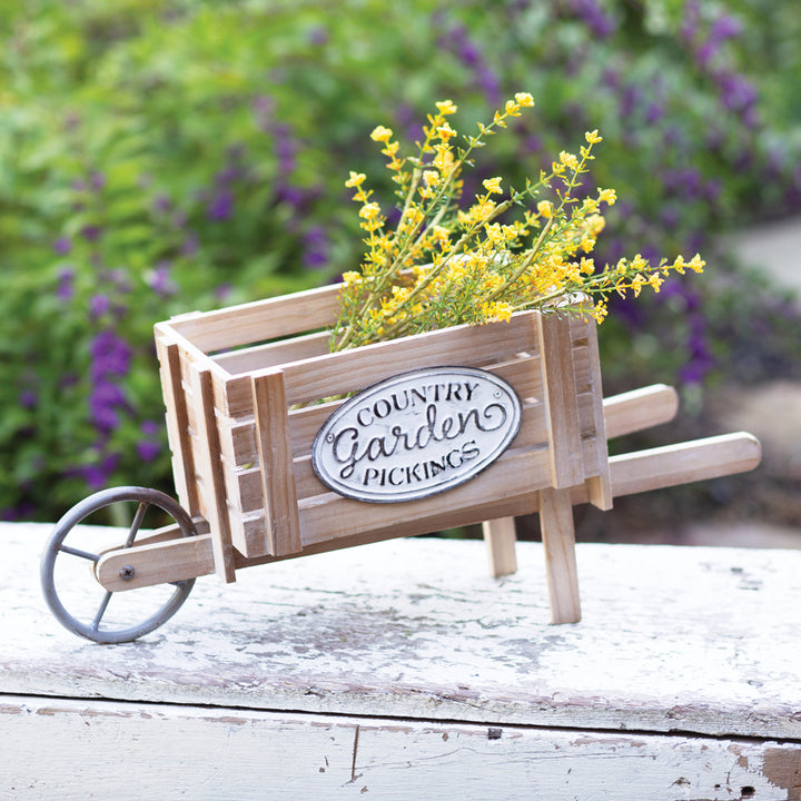 Vintage Country Garden Wheelbarrow-Outdoor Décor-Vintage Shopper