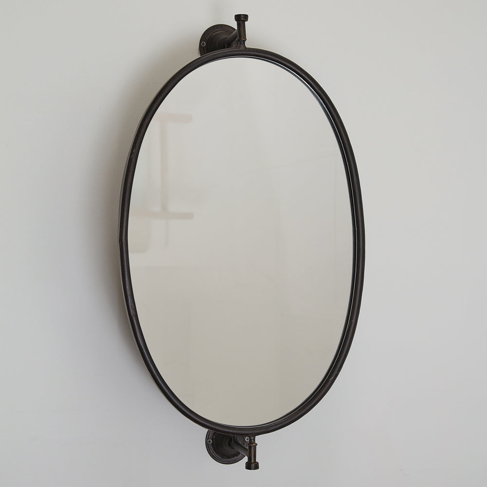 Vintage Inspired Swivel Bathroom Wall Mirror-Mirror-Vintage Shopper