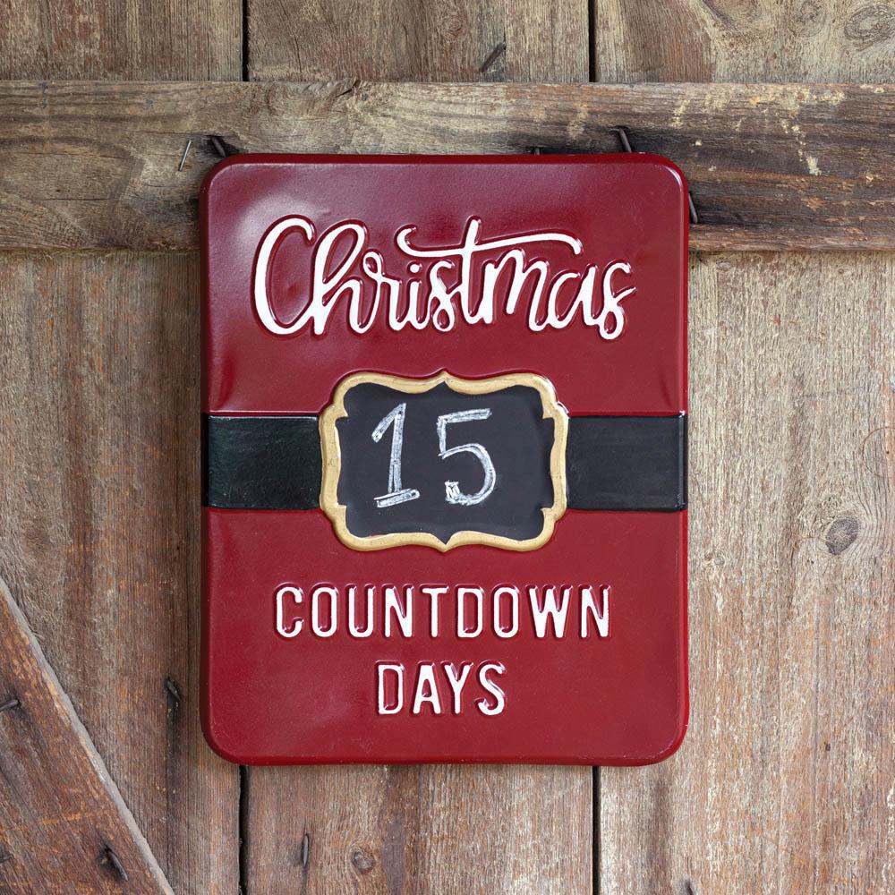 Christmas Countdown Sign with Chalkboard-Home Decor-Vintage Shopper