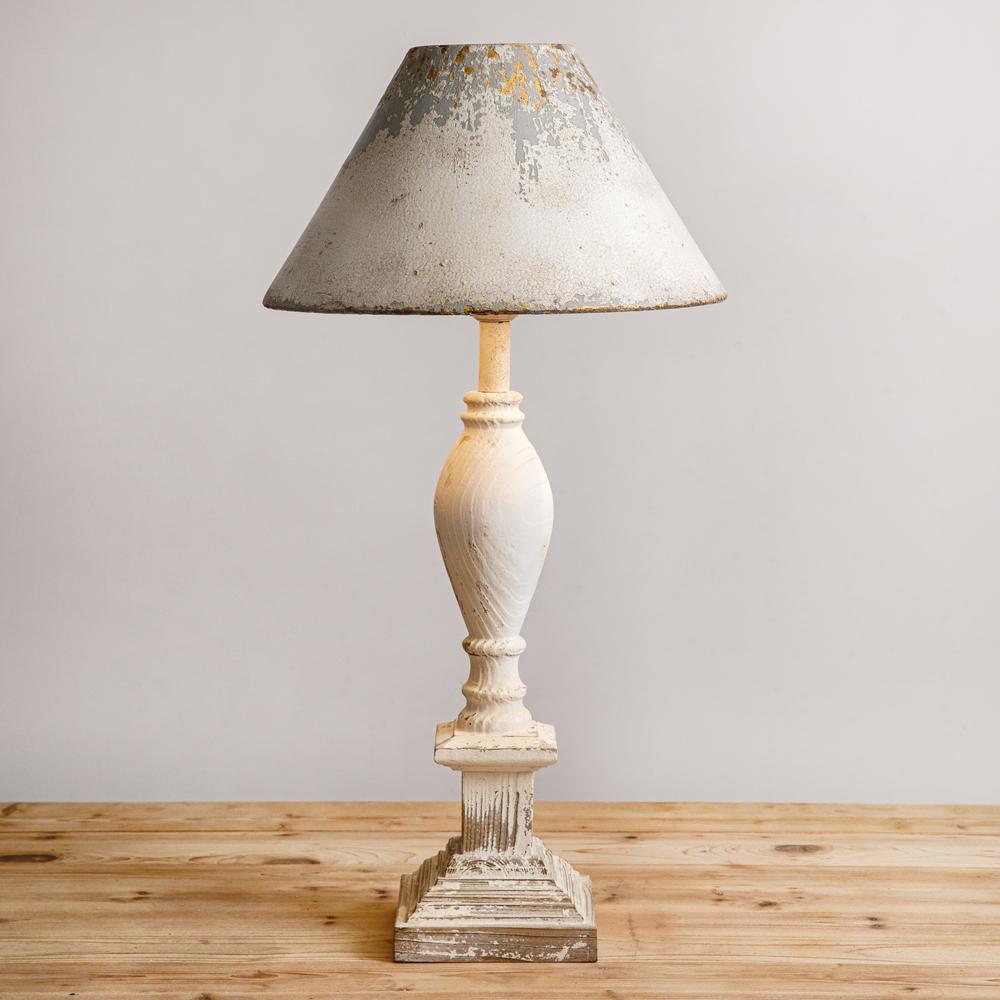 Farmhouse Table Lamp with Metal Shade-Lighting-Vintage Shopper