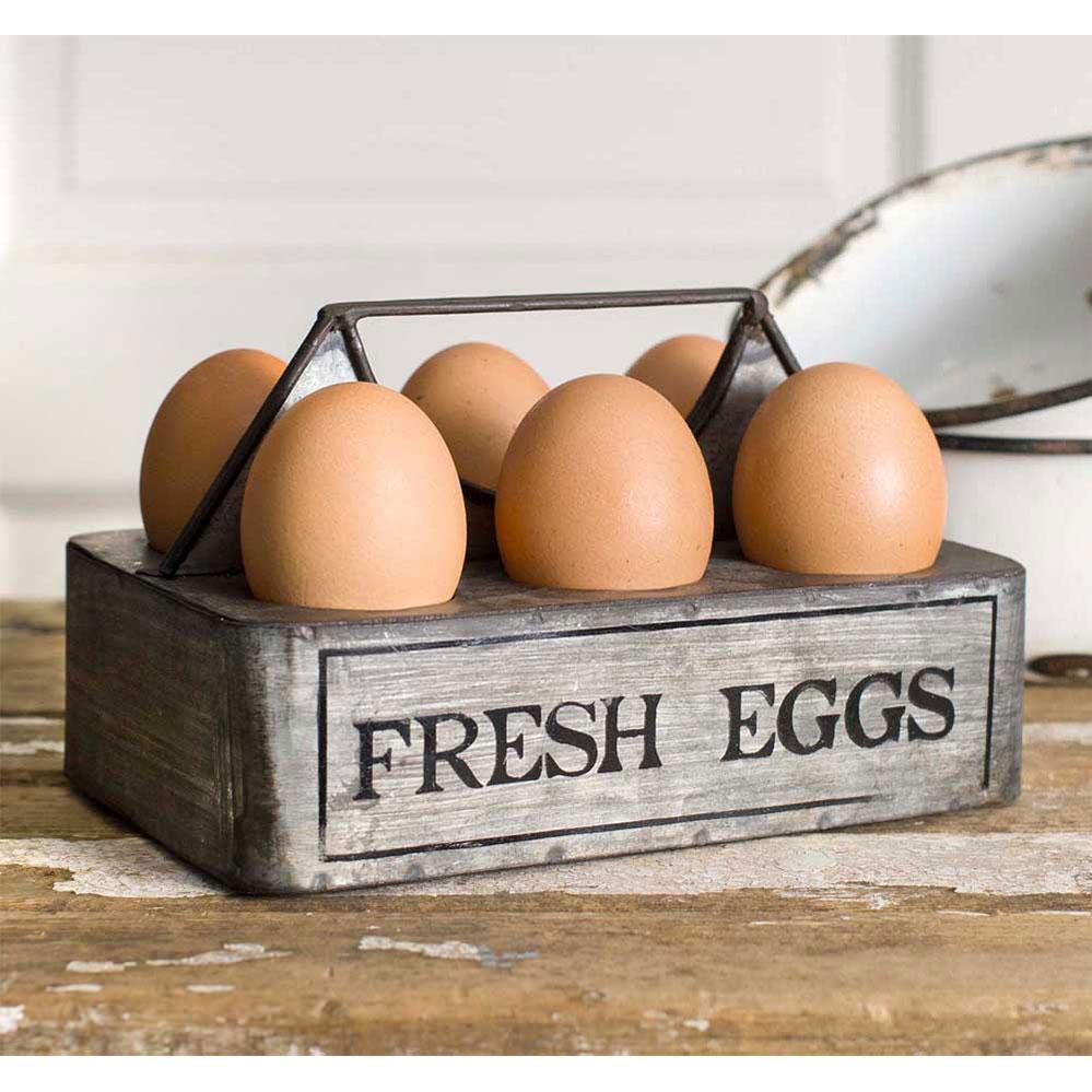 Farmhouse Egg Caddy (Set of 2)-Kitchen-Vintage Shopper