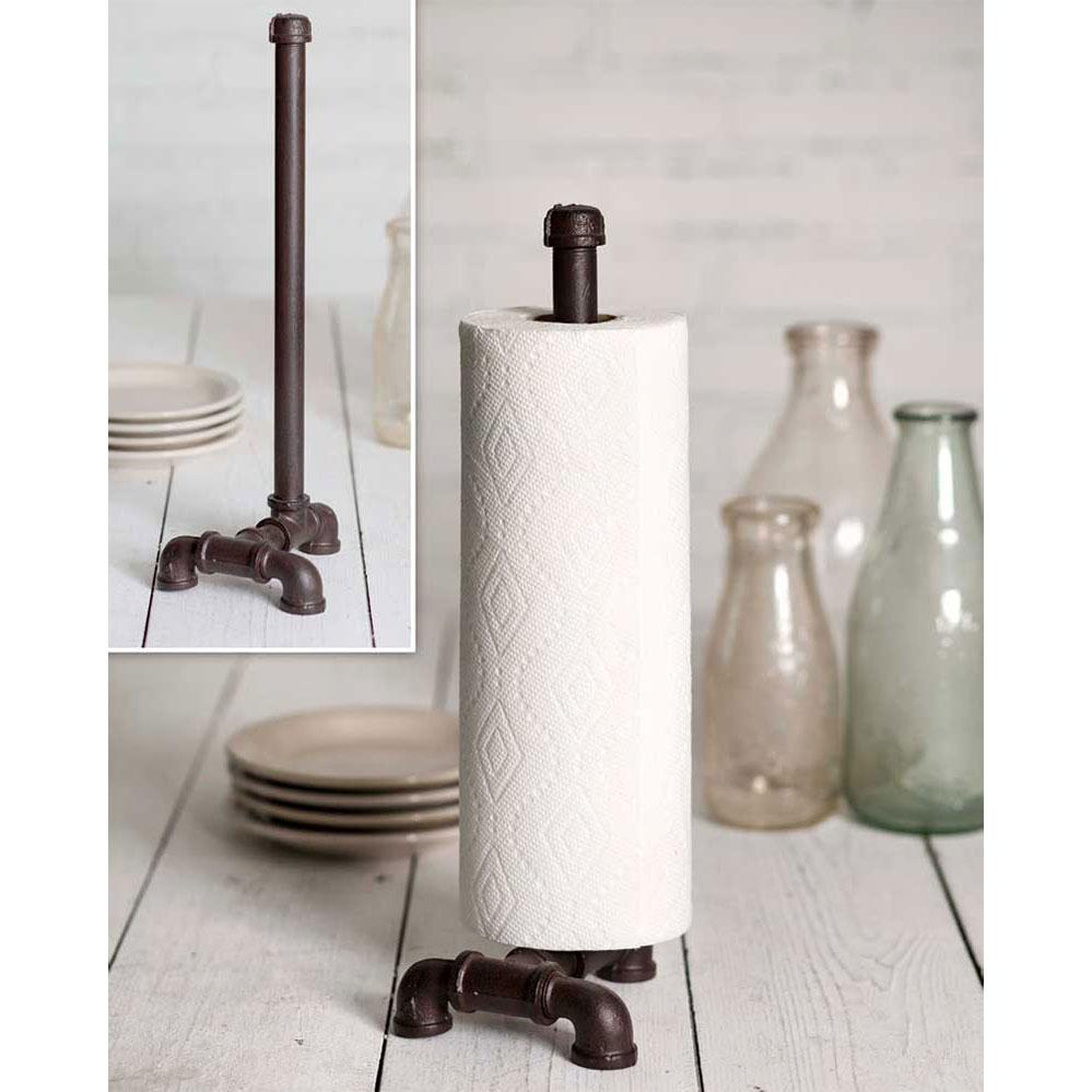 Industrial Metal Tabletop Paper Towel Holder-Kitchen-Vintage Shopper