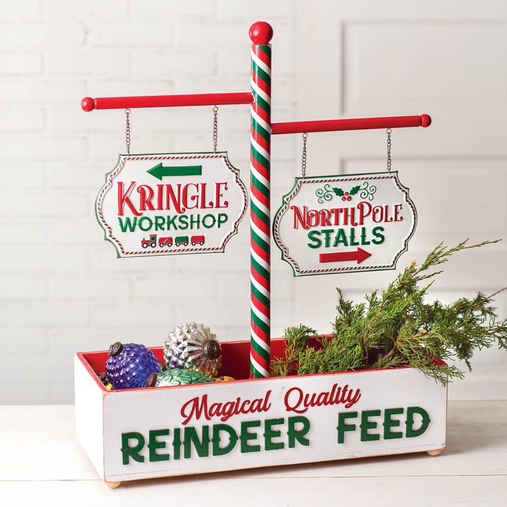 Reindeer Feed Tabletop Display-Home Decor-Vintage Shopper