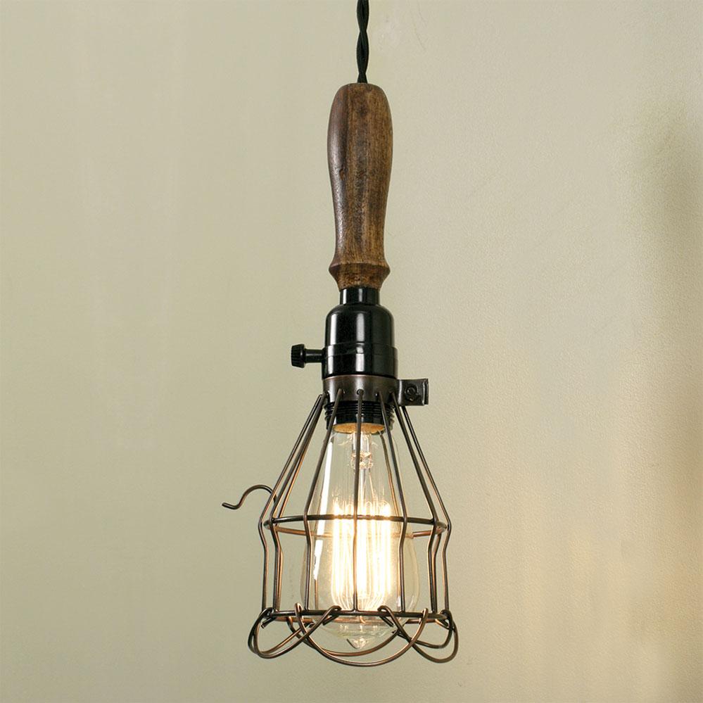 Rustic Trouble Light Pendant Lamp-Lighting-Vintage Shopper